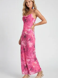 IZIA Damen Kleid in purple - Länge: mittel