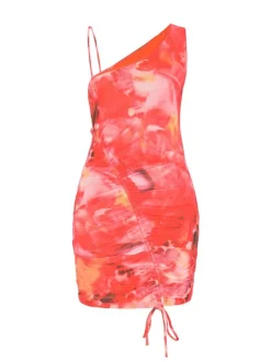 IZIA Damen Kleid in rot - Länge: mittel