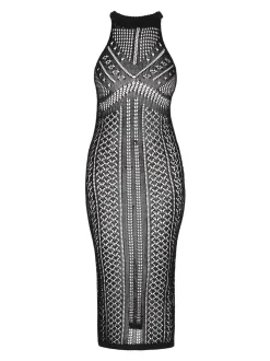 IZIA Damen Kleid in schwarz - Länge: mittel