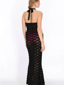 IZIA Damen Kleid in schwarz - Länge: mittel