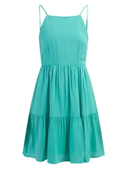 IZIA Damen Kleid in türkis - Ausschnitt: Karree