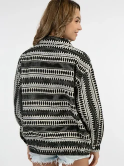 IZIA Damen Oversize-Blouson in mehrfarbig
