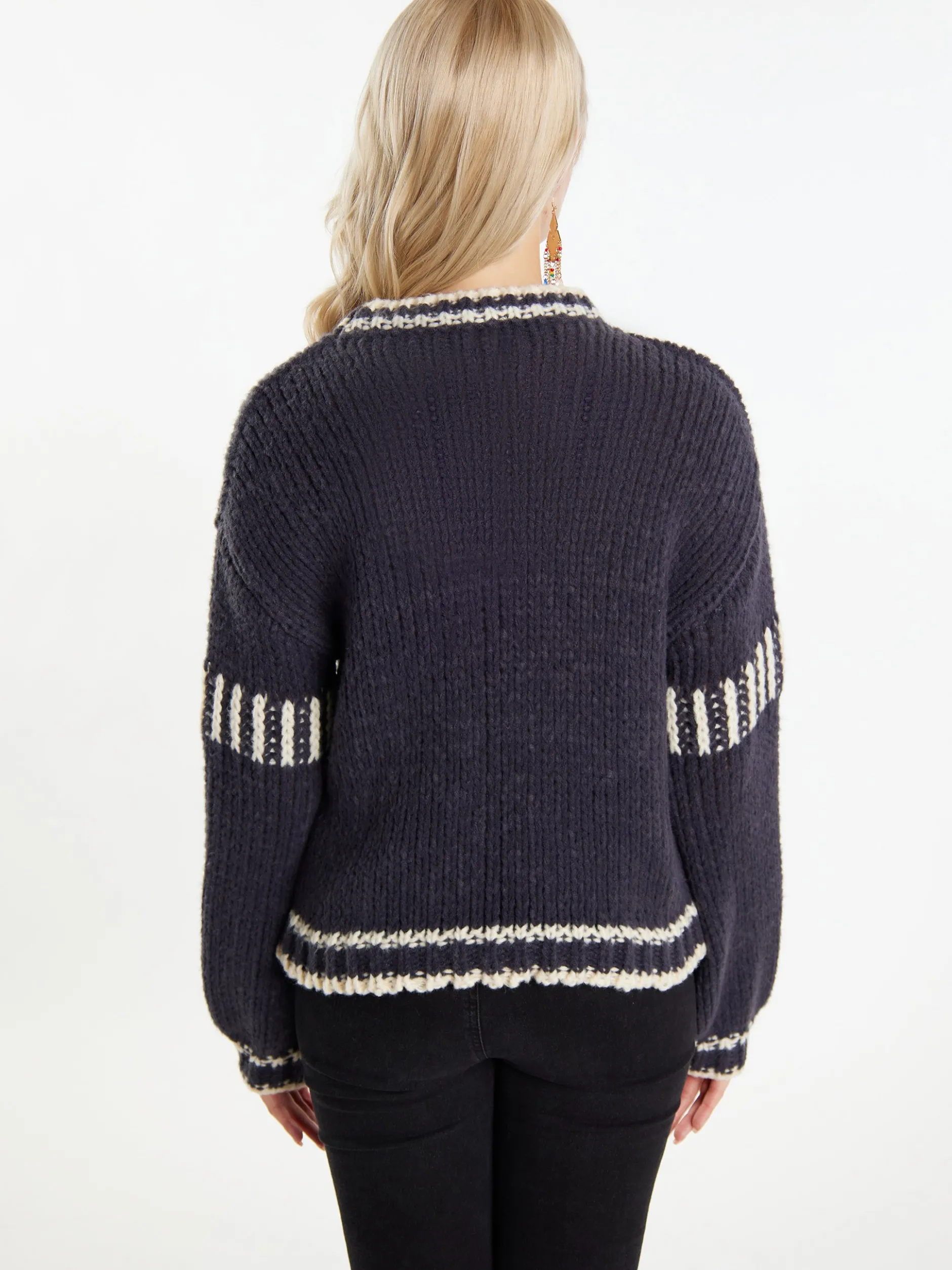 IZIA Damen Pullover in anthrazit
