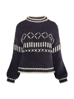 IZIA Damen Pullover in anthrazit