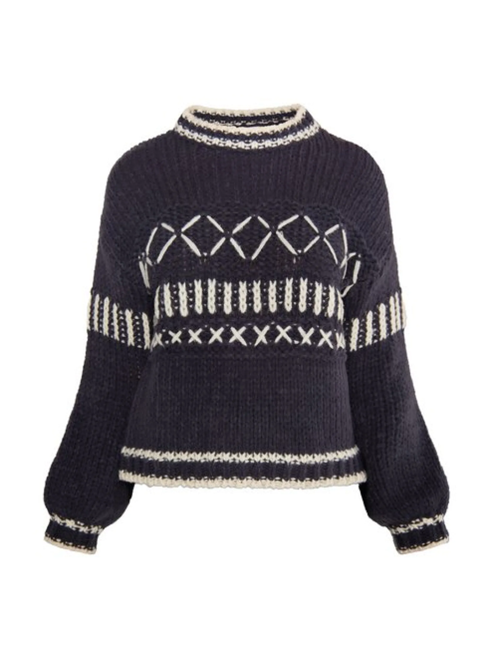 IZIA Damen Pullover in anthrazit