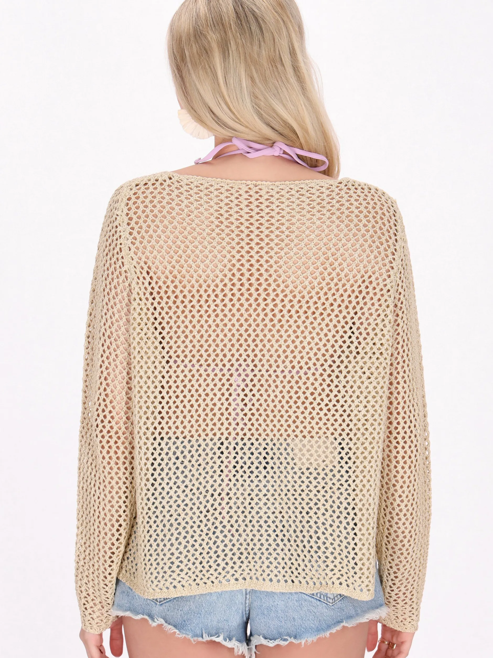 IZIA Damen Pullover in beige