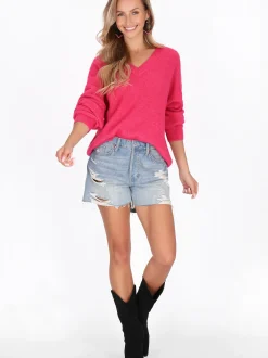 IZIA Damen Pullover in fuchsia