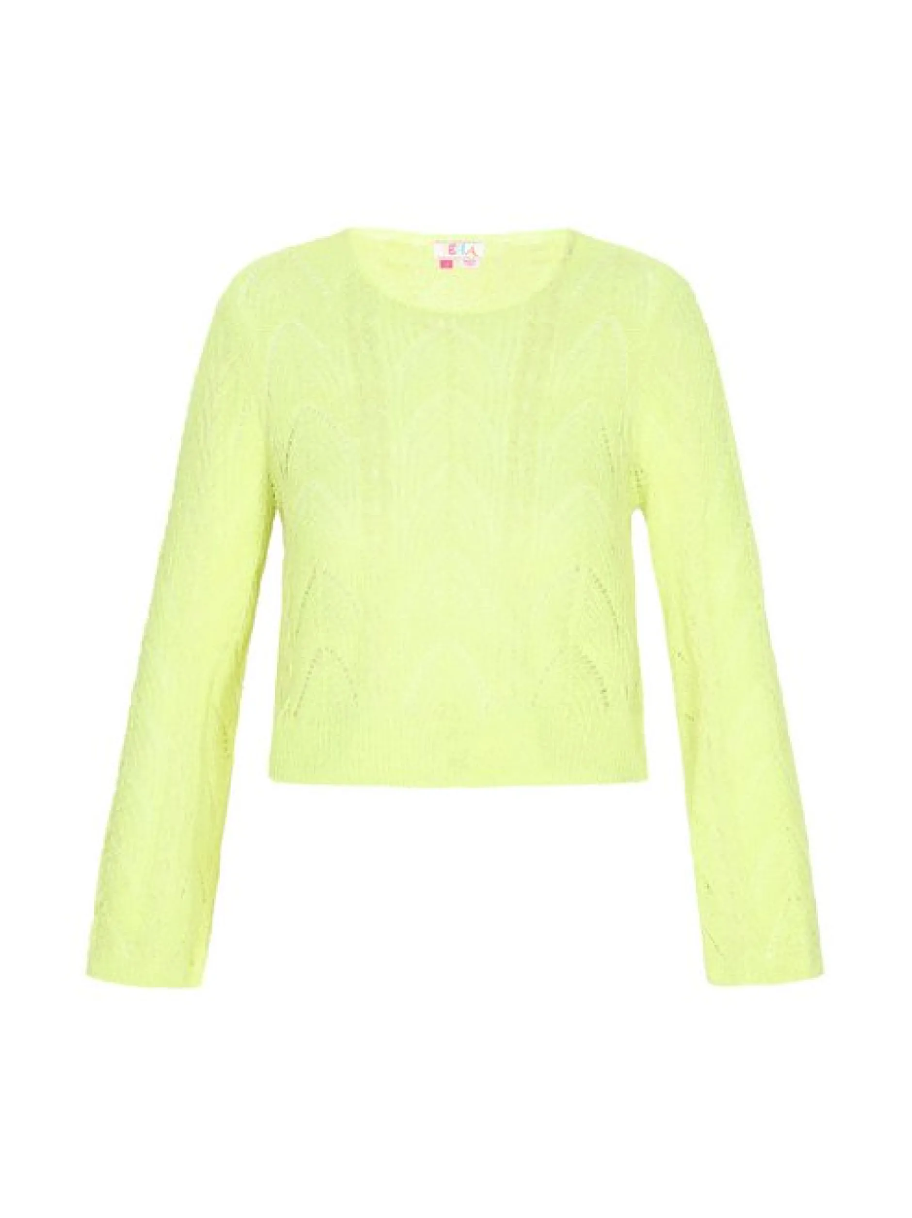IZIA Damen Pullover in gelb - Ausschnitt: Rundhals