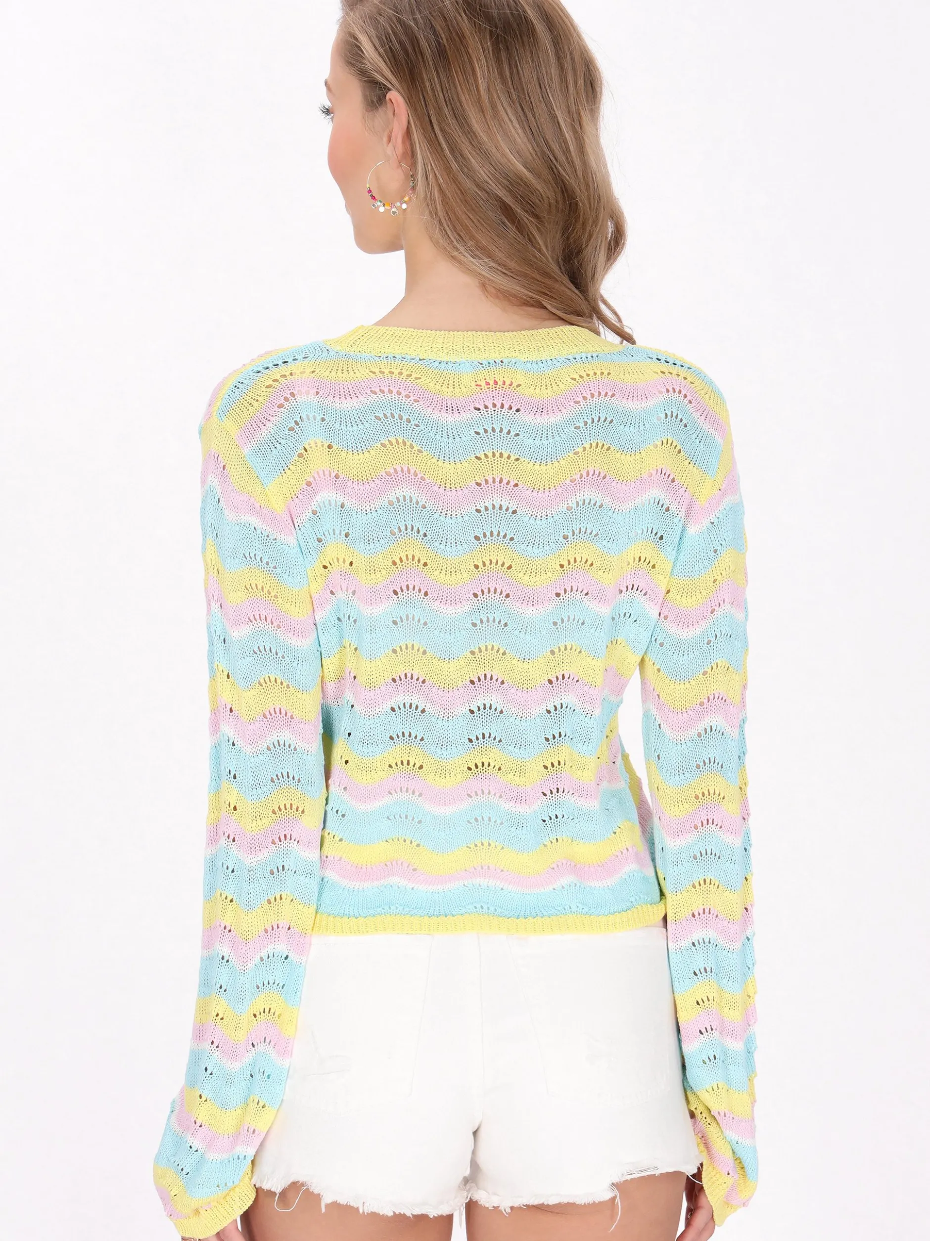 IZIA Damen Pullover in gelb - Ausschnitt: Rundhals