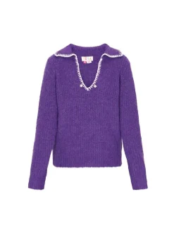 IZIA Damen Pullover in lila