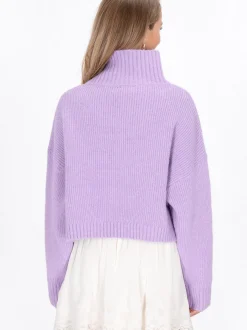 IZIA Damen Pullover in lila