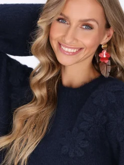 IZIA Damen Pullover in marine - Ausschnitt: Rundhals