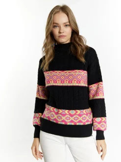 IZIA Damen Pullover in mehrfarbig
