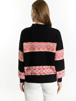 IZIA Damen Pullover in mehrfarbig