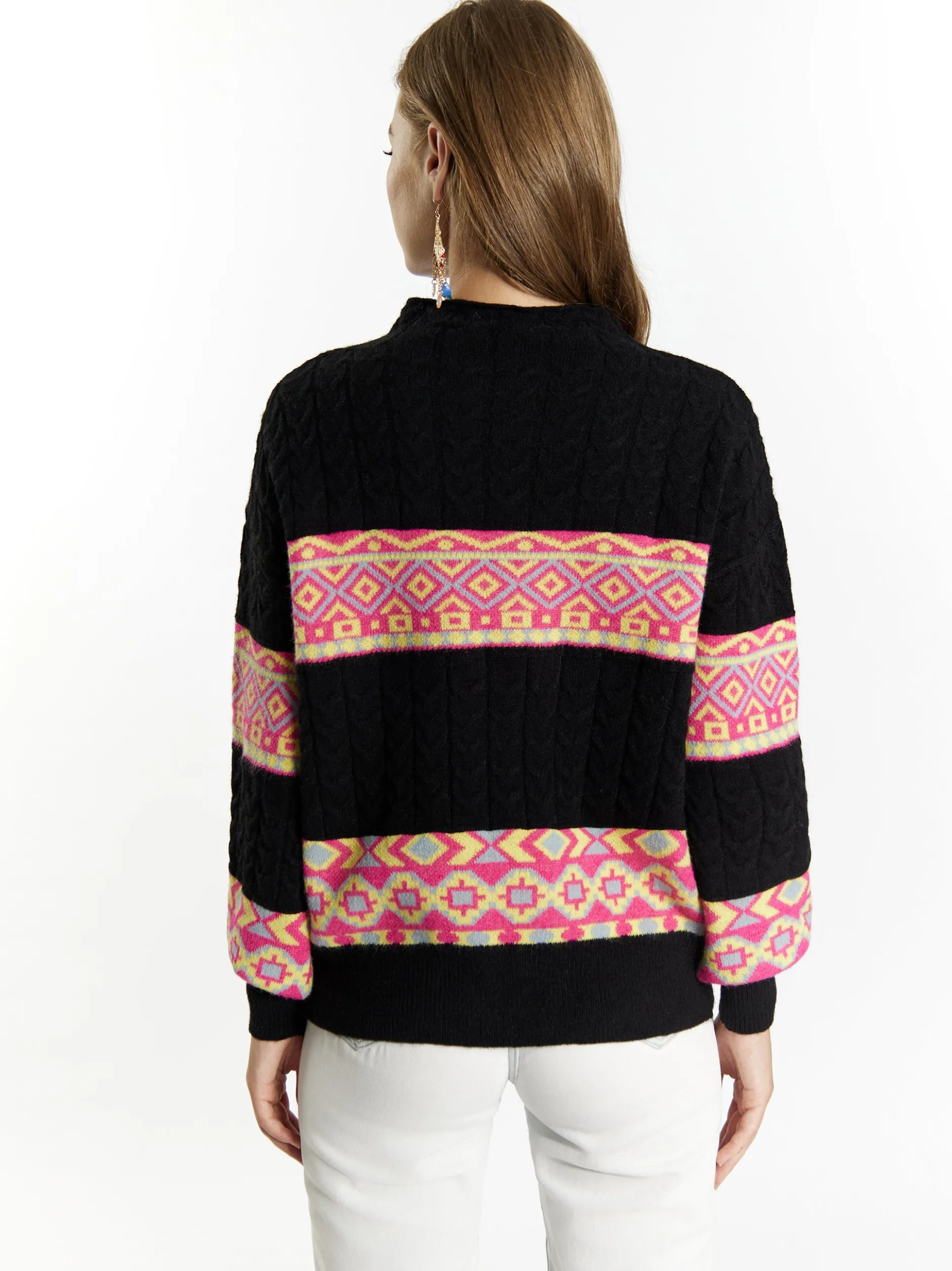 IZIA Damen Pullover in mehrfarbig