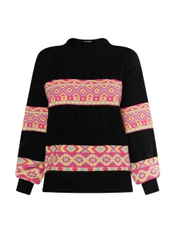 IZIA Damen Pullover in mehrfarbig