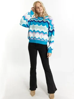 IZIA Damen Pullover in mehrfarbig