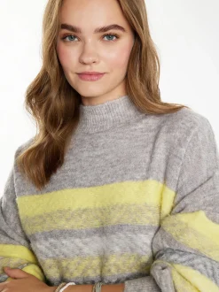 IZIA Damen Pullover in mehrfarbig - Ausschnitt: Rundhals