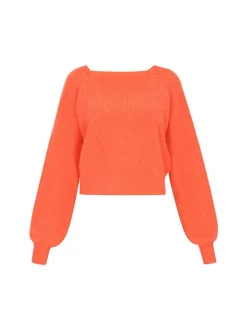 IZIA Damen Pullover in orange