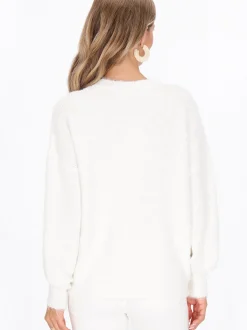 IZIA Damen Pullover in weiß