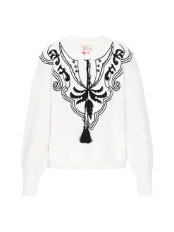 IZIA Damen Pullover in weiß