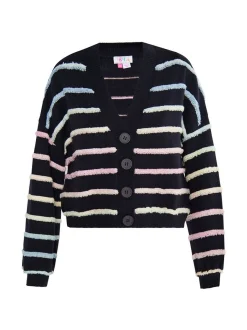 IZIA Damen Strickjacke in schwarz