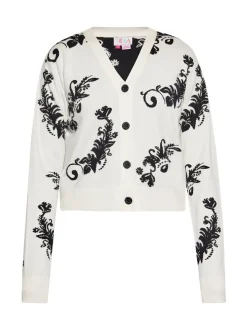 IZIA Damen Strickjacke in weiß