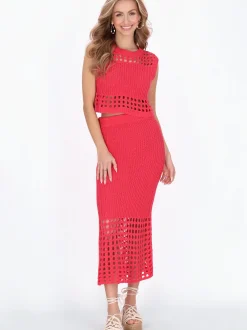 IZIA Damen Top in fuchsia