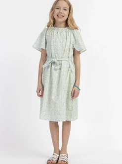 IZIA Mädchen Sommerkleid in türkis - Länge: mittel