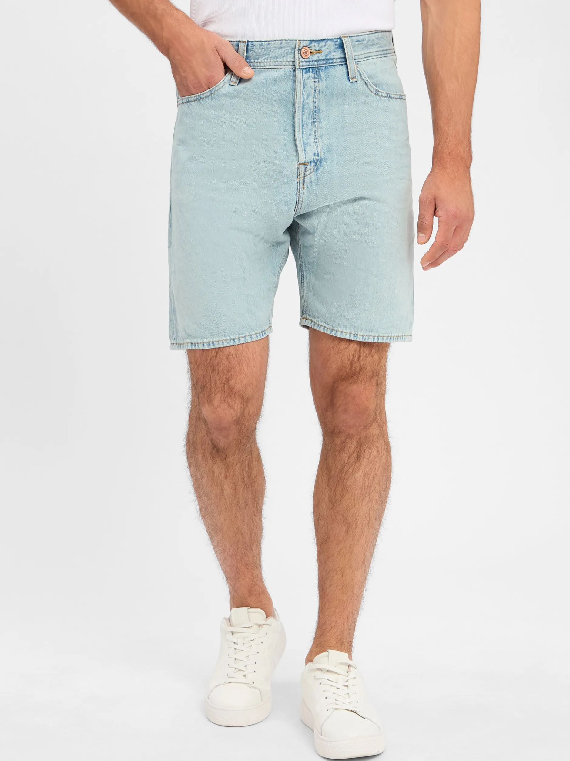 Jack & Jones Herren Jeans Shorts - JJITONY in bleached