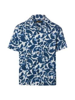 Jack & Jones Herren Kurzarmhemd - JPRBlubilbao in indigo ecru
