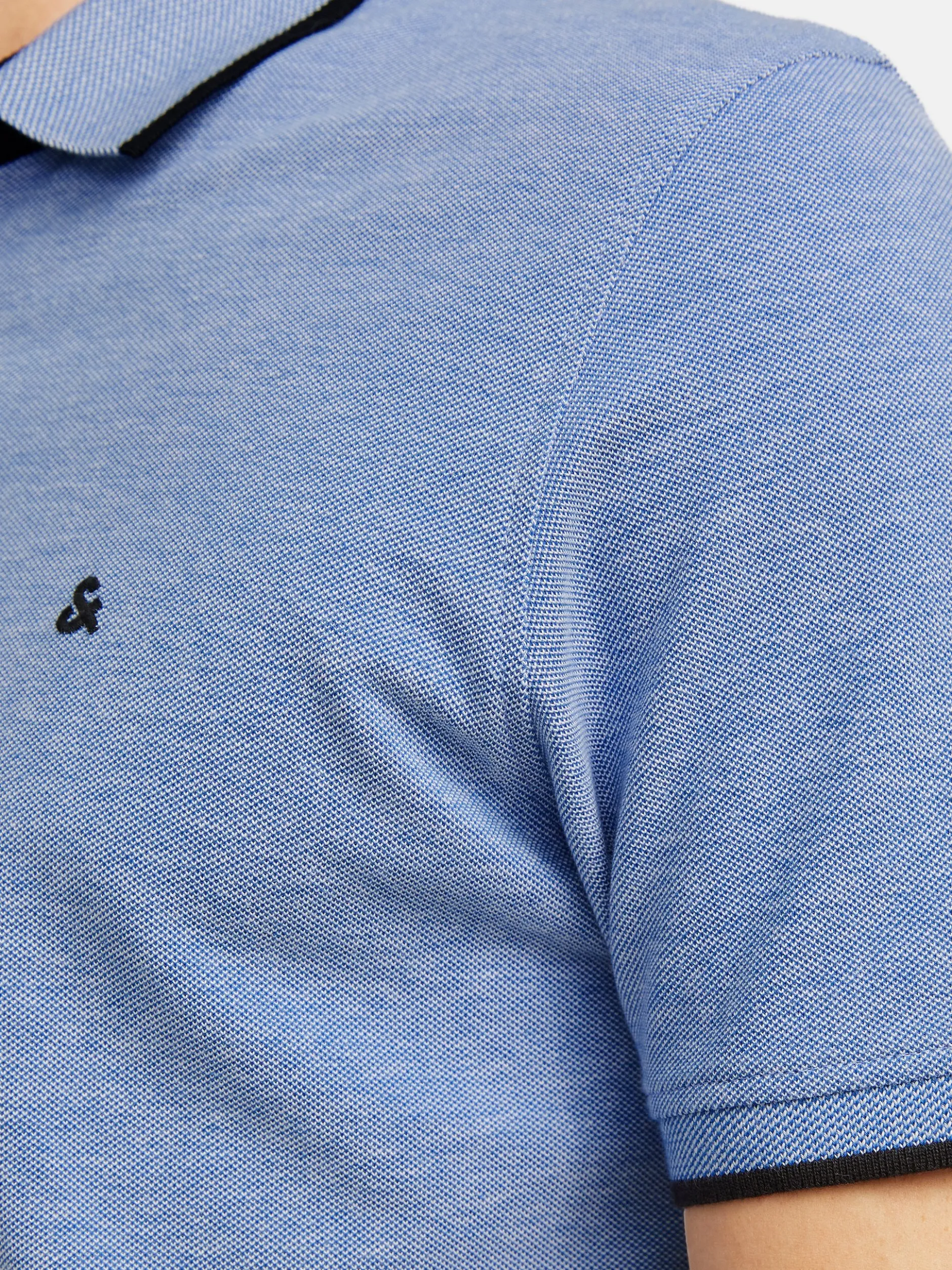 Jack & Jones Herren Poloshirt - 3er Pack Paulos - Slim Fit in hellblau