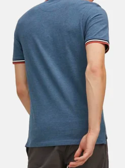 Jack & Jones Herren Poloshirt - 2er Pack Paulos - Slim Fit in blau
