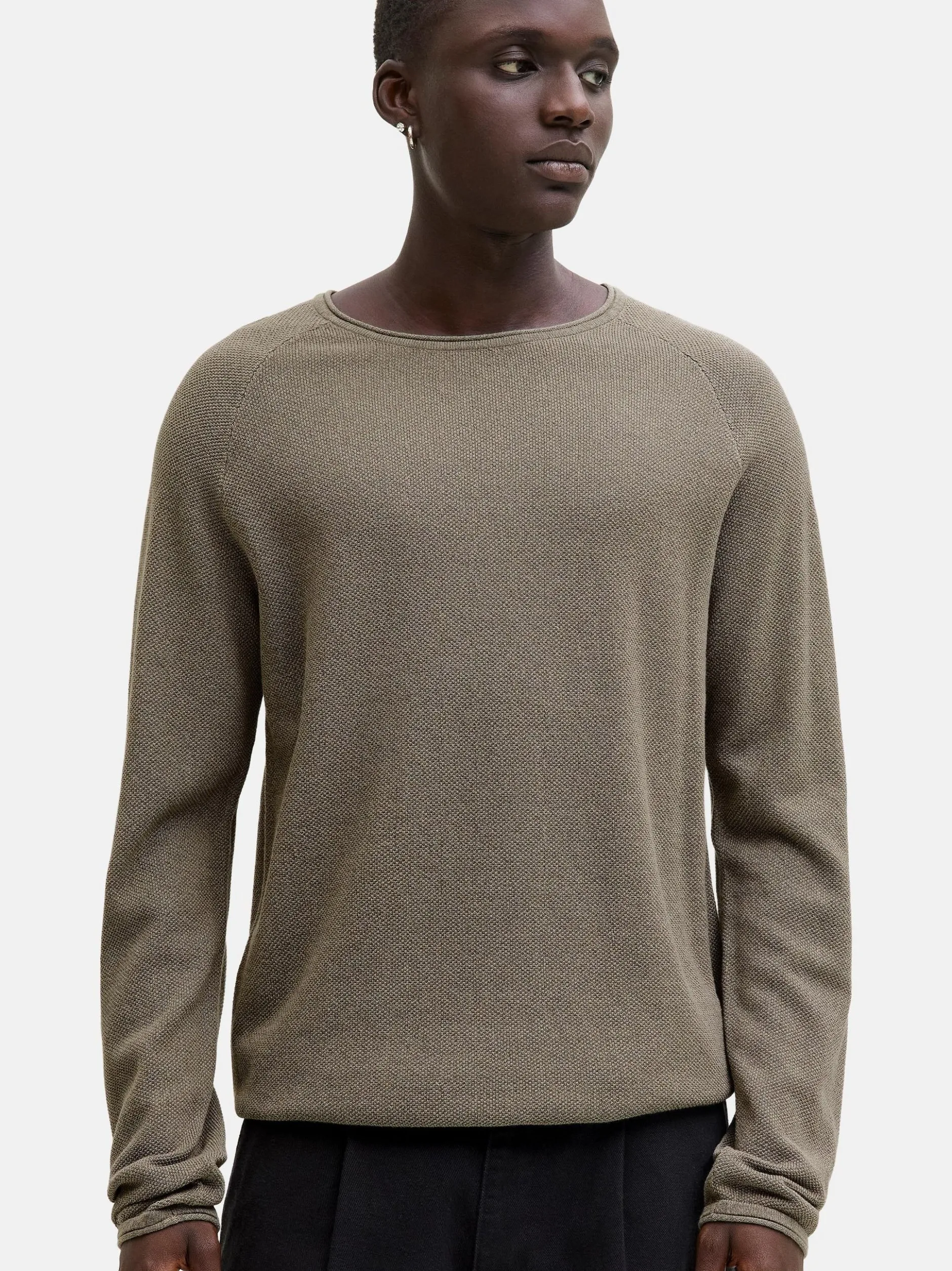 Jack & Jones Herren Pullover im 2er-Pack Hill in beige oliv
