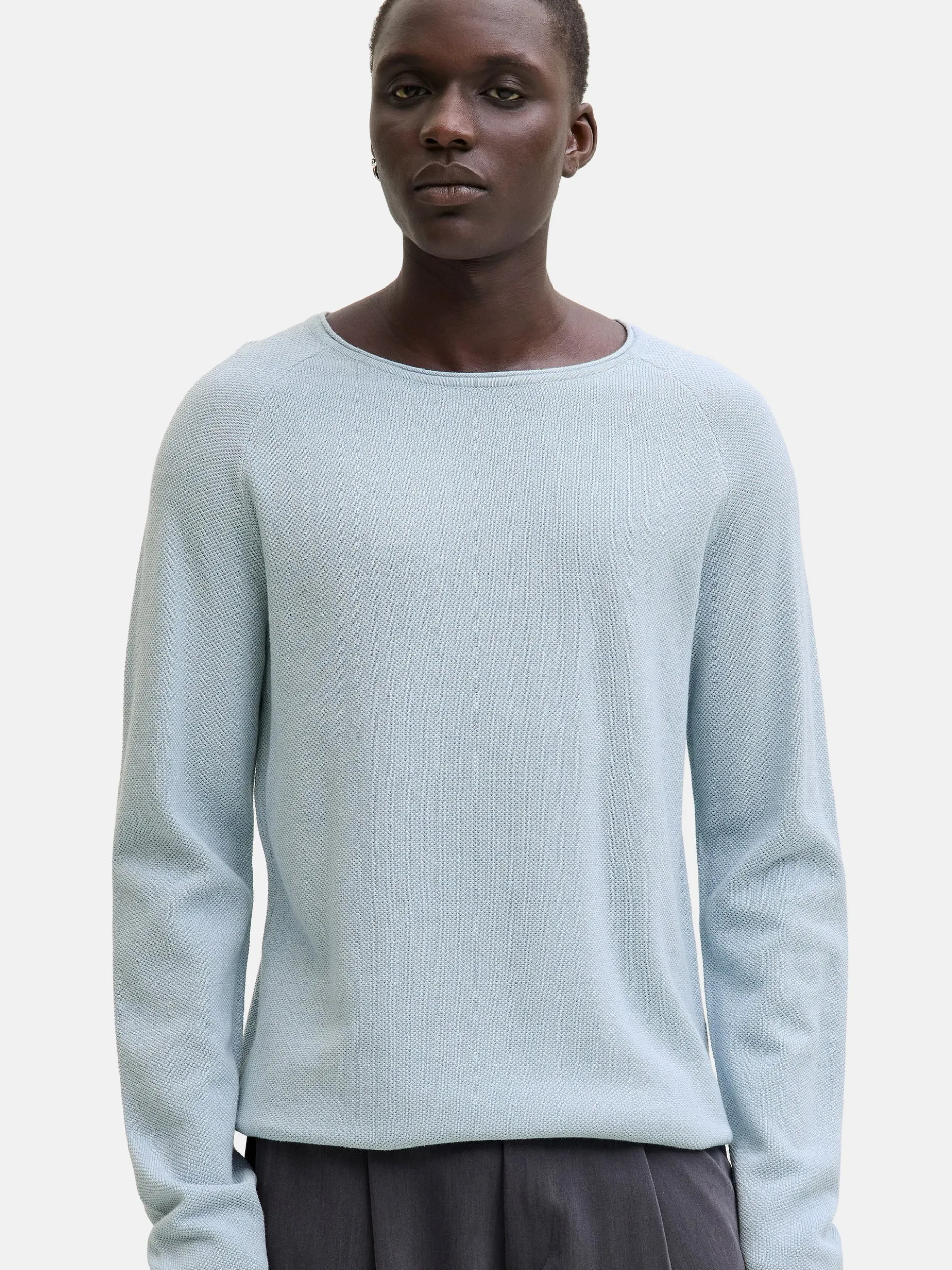 Jack & Jones Herren Pullover im 2er-Pack Hill in ecru hellblau