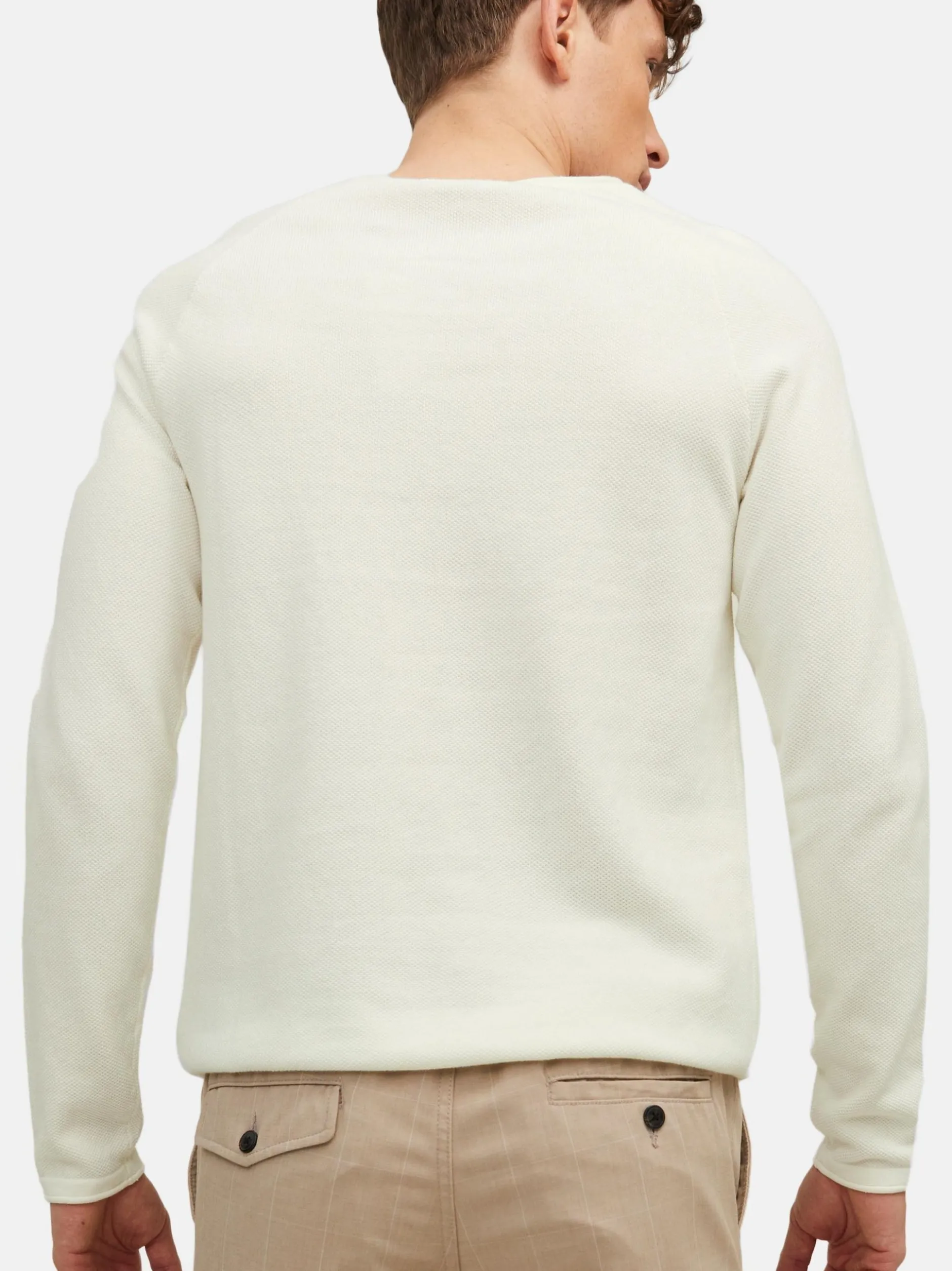 Jack & Jones Herren Pullover im 2er-Pack Hill in ecru hellblau