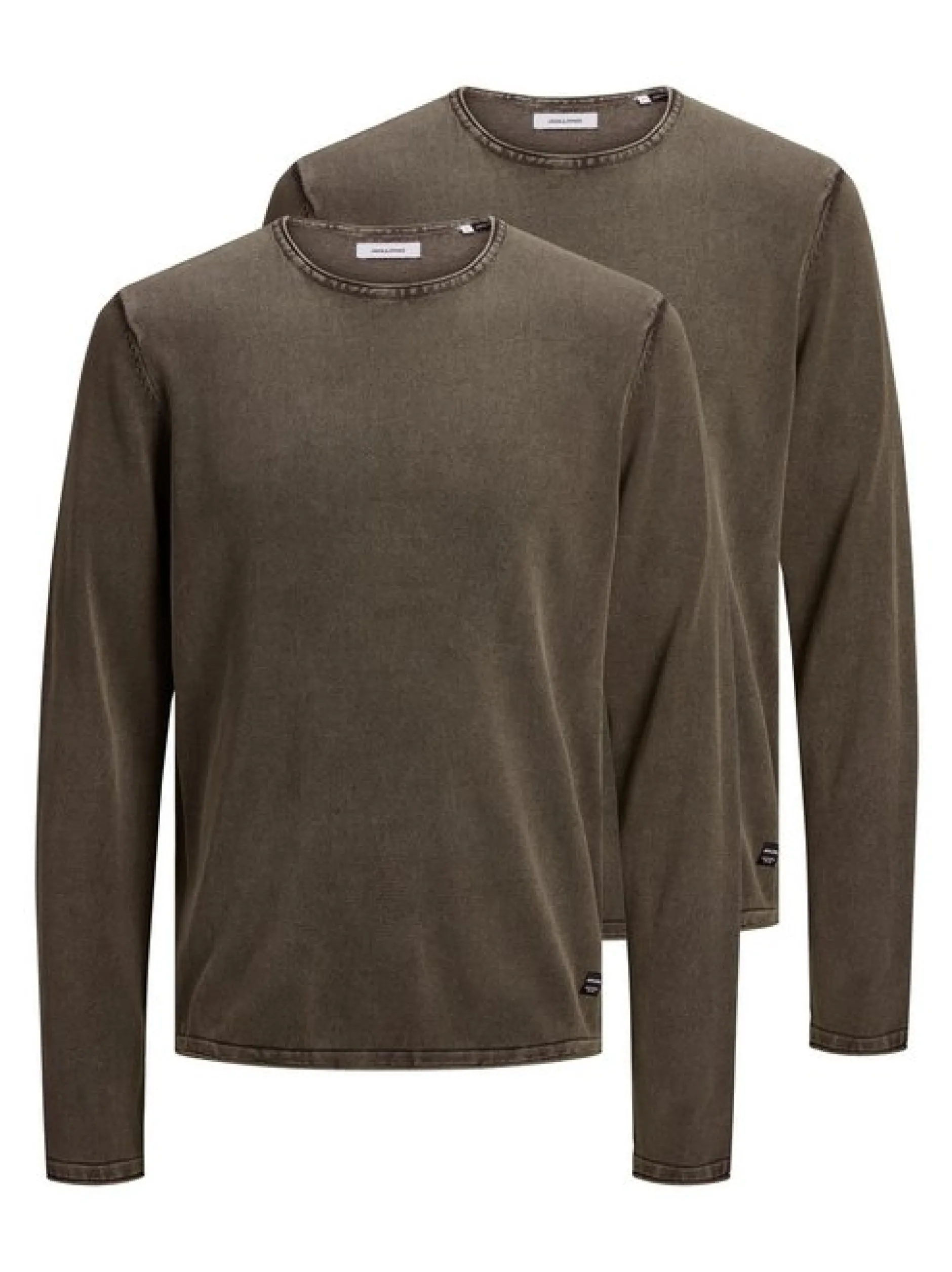 Jack & Jones Herren Pullover im 2er-Pack Leo in braun