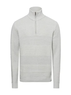 Jack & Jones Herren Pullover - JJHugo in beige hellgrau
