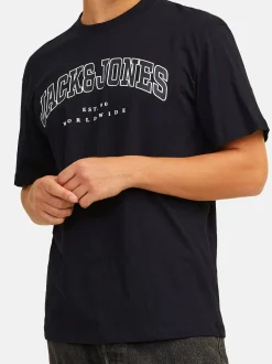 Jack & Jones Herren T-Shirt - 3er Pack Caleb Varsity in schwarz
