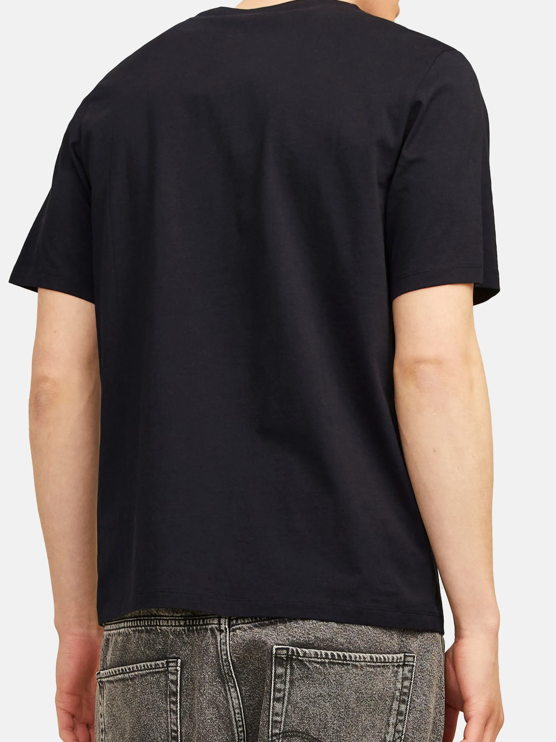 Jack & Jones Herren T-Shirt - 3er Pack Corp in denim