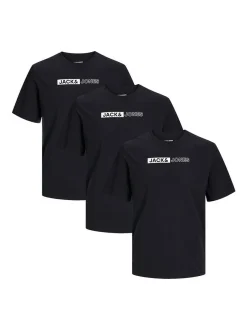 Jack & Jones Herren T-Shirt - 3er Pack Corp in denim