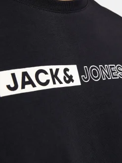 Jack & Jones Herren T-Shirt - 3er Pack Corp in denim