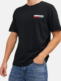 Jack & Jones Herren T-Shirt - 3er Pack Corp in schwarz