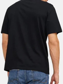 Jack & Jones Herren T-Shirt - 3er Pack Corp in schwarz