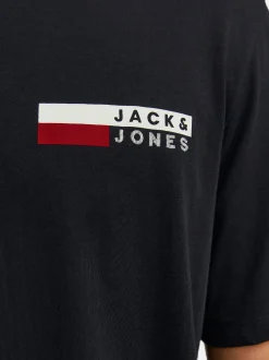 Jack & Jones Herren T-Shirt - 3er Pack Corp in schwarz