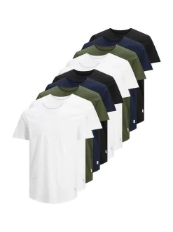 Jack & Jones Herren T-Shirt 10er Pack in mehrfarbig