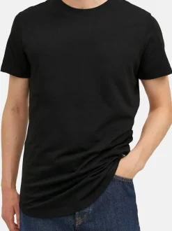 Jack & Jones Herren T-Shirt - 3er Pack Noa in schwarz