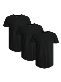 Jack & Jones Herren T-Shirt - 3er Pack Noa in schwarz
