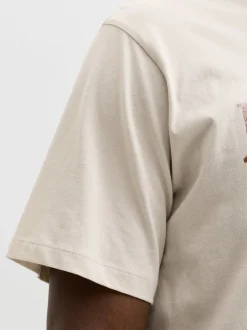 Jack & Jones Herren T-Shirt in melange - Ärmel: kurzarm
