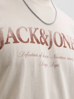 Jack & Jones Herren T-Shirt in melange - Ärmel: kurzarm